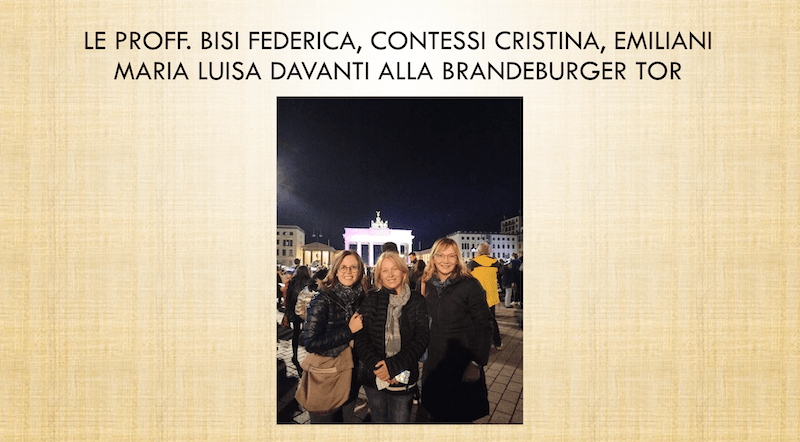 Le Proff. Bisi, Contessi, Emiliani in mobilità a Berlino
