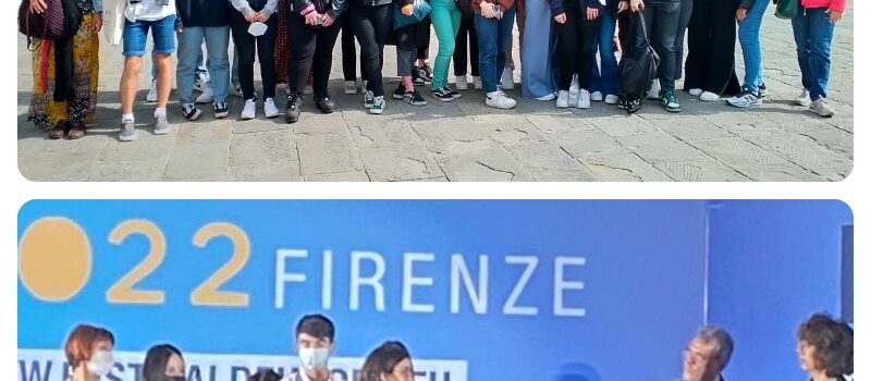foto di classe a Firenze e foto premiazione
